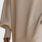Kimia - Oversized Pleteni Pulover s Okruglim Izrezom