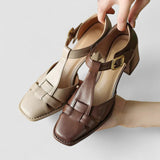 Scarlett – Ortopéd T-strap Blokk sarkú