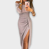 Lena - Elegantna, haljina bez naramenica