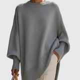 Kimia - Oversized Pleteni Pulover s Okruglim Izrezom