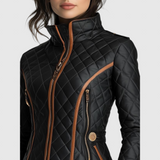 Klara - Stilski jakni s quilted šavovima i suženim strukom