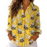 Yasmine | Bluza s uzorkom pčelica