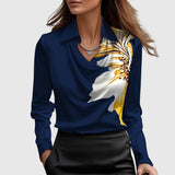 Adela – Elegantna bluza s efektom svile