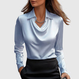 Adela – Elegantna bluza s efektom svile