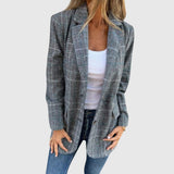 Brenda - Elegantni Karirani Blazer