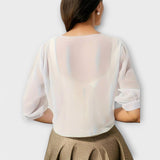 Olivia - Bluza s otvorenim prednjim panelom