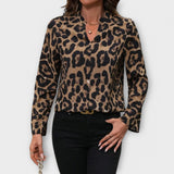 Leopard uzorak ležerna bluza