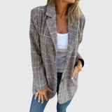 Brenda - Elegantni Karirani Blazer