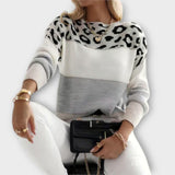 Shayana - Pulover s uzorkom leoparda
