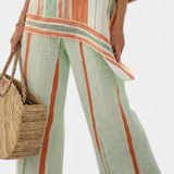 Dalila - Prugasti laneni set