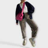 Chandra - Vintage traperice s leopardskim uzorkom