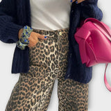 Chandra - Vintage traperice s leopardskim uzorkom