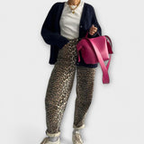 Chandra - Vintage traperice s leopardskim uzorkom