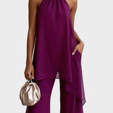 Viola - Elegantan Halter Set s Hlačama