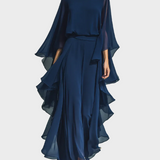Aurora - Elegantan Chiffon Set s Ružama