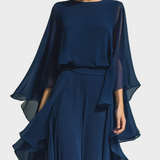 Aurora - Elegantan Chiffon Set s Ružama