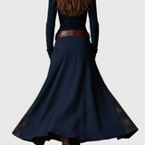 Isabelle - Velur maxi haljina s remenom