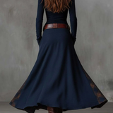 Elisa | Velur maxi haljina s remenom