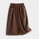 Midi suknja vintage stilu