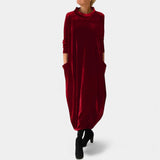 DEBORAH - VELUR ELEGANTNA MAXI HALJINA