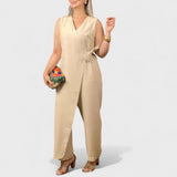 Milena - Elegantan overall s V-izrezom
