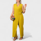 Milena - Elegantan overall s V-izrezom