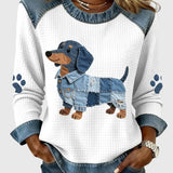 Nuria - Očaravajući dachshund patchwork traper