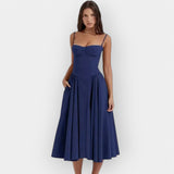 Elegantna midi haljina za ljeto