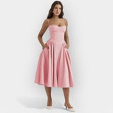 Elegantna midi haljina za ljeto