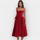 Elegantna midi haljina za ljeto